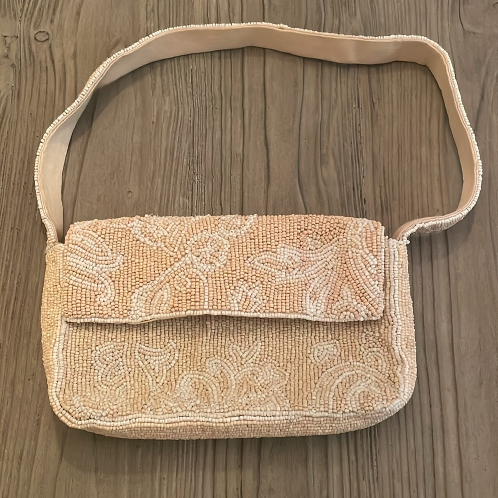 Anthropologie Fiona Floral Beaded Handbag - Picture 3 of 5